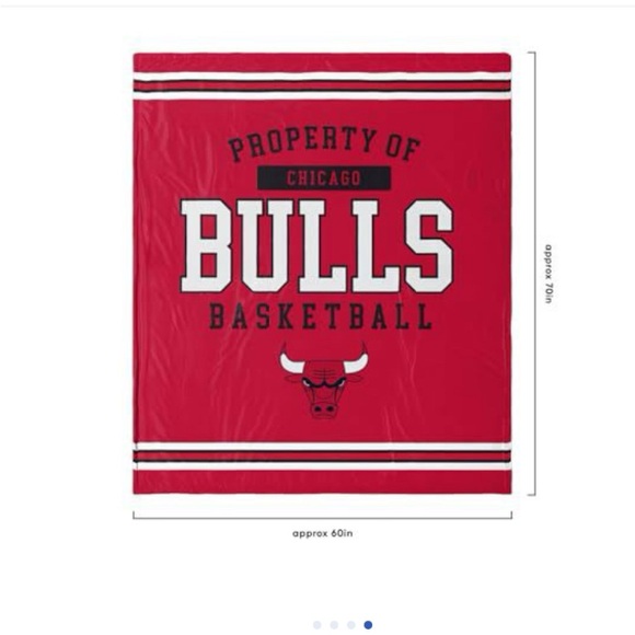 NBA Red Chicago Bulls Blanket - Picture 1 of 2